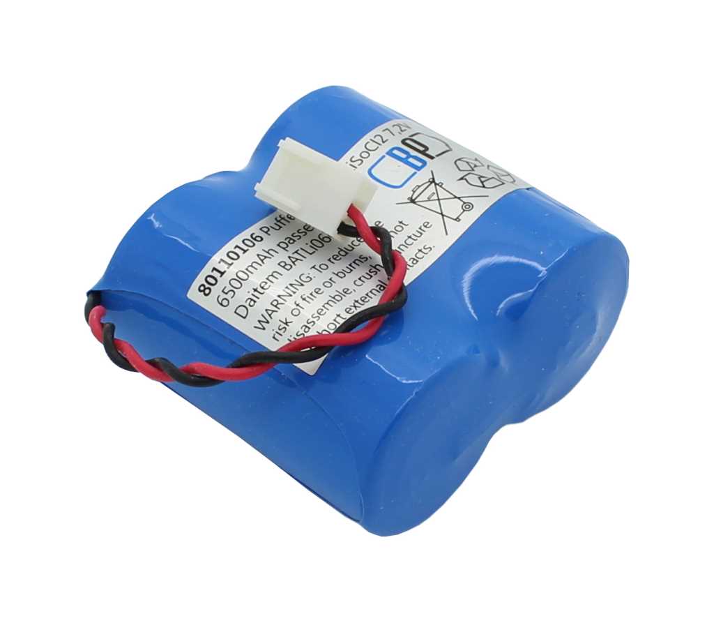 Bild von Pufferbatterie LiSoCl2 7,2V 5000mAh passend für Daitem DP8515