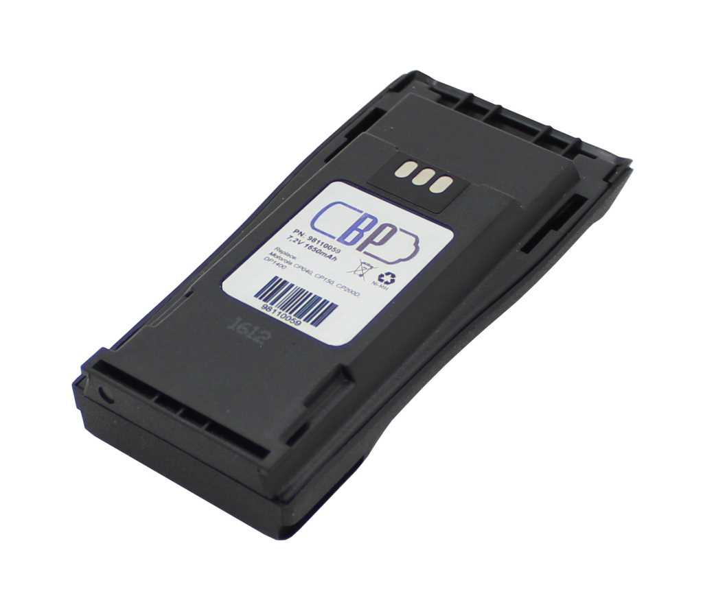 Bild von Funkakku NiMH 7,2V 1650mAh passend für Motorola NNTN4496, NNTN4496AR, NNTN4497, NNTN4497A