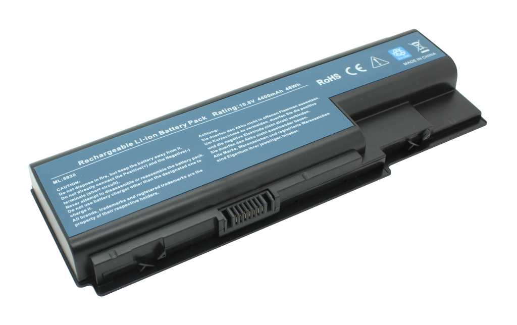 Bild von Laptopakku LiIon 11,1V 5200mAh ersetzt Acer Aspire AS07B61