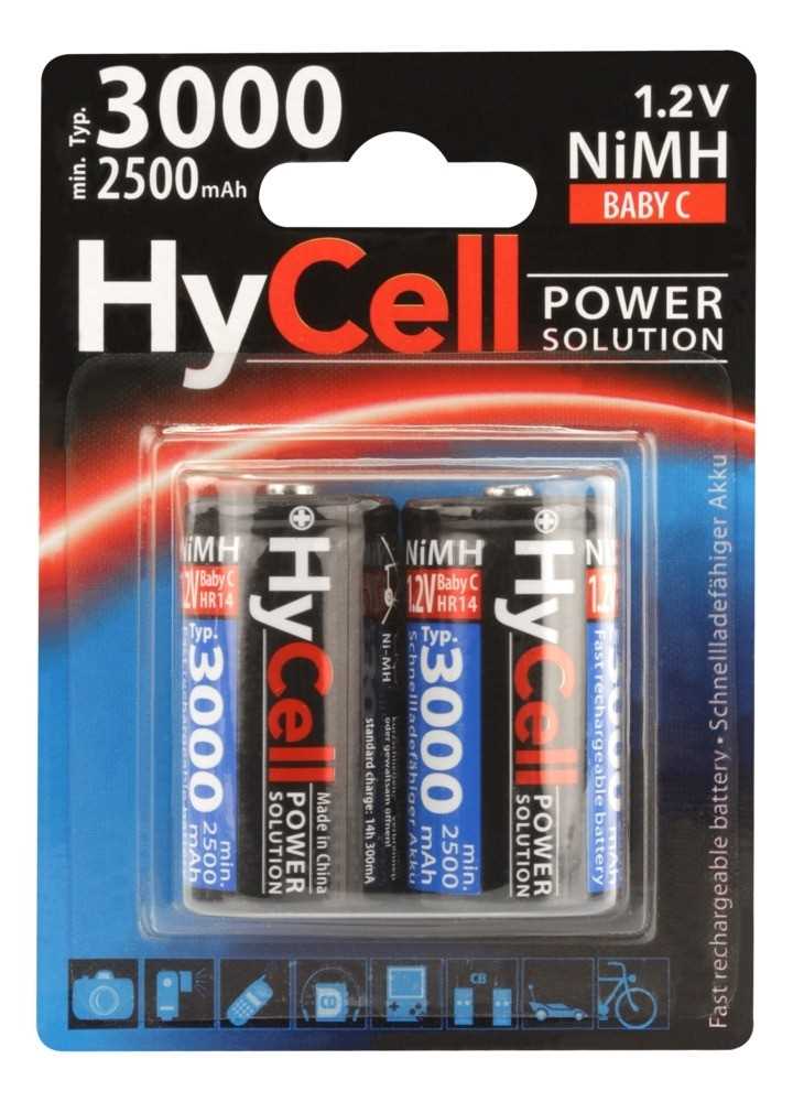 Bild von HyCell NiMH-Akku Typ 3000 Baby 2500mAh 5035302 2er Blister