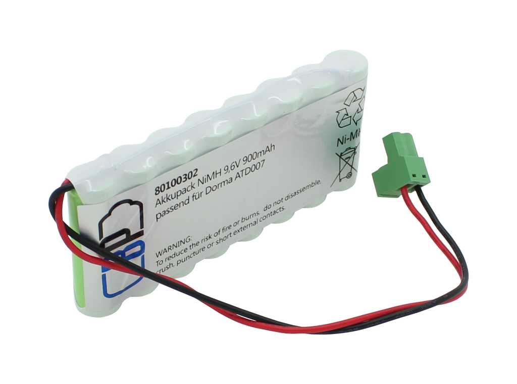 Bild von Akku für Türsteuerung NiMH 9,6V 900mAh passend für Dorma ATD007