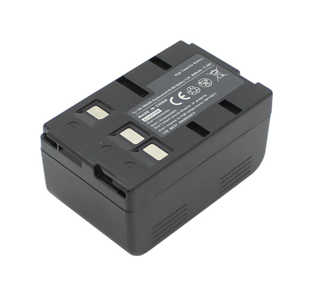 Bild von Videoakku NiMH 4,8V 3600mAh anthrazit ersetzt Panasonic SBC5263