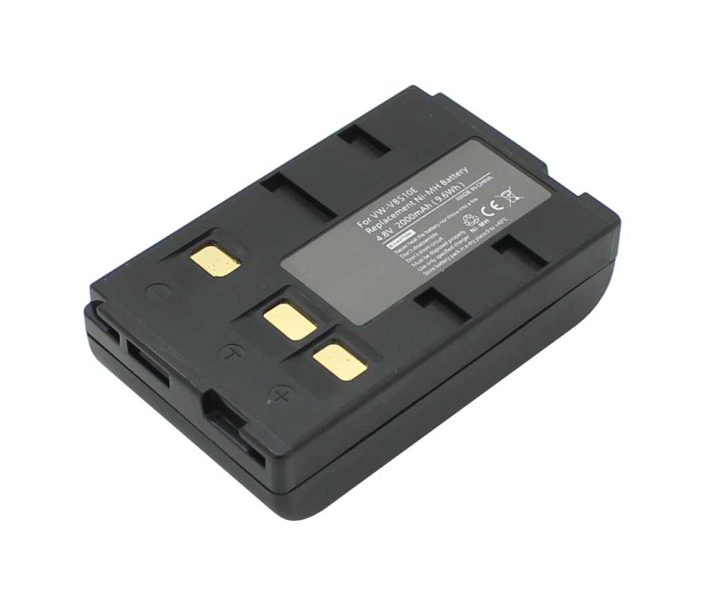 Bild von Videoakku NiMH 4,8V 1800mAh anthrazit ersetzt Panasonic SBC5263