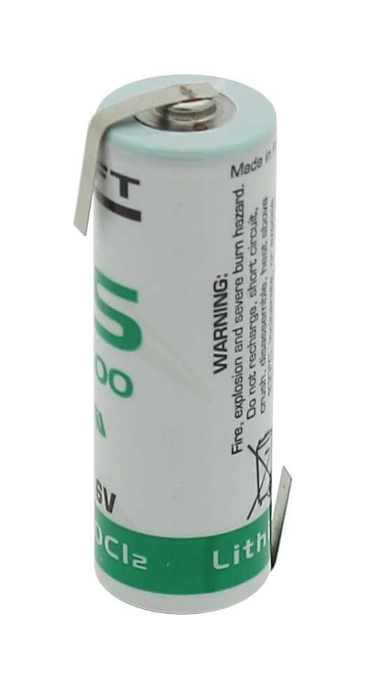 Bild von Saft Lithium LS17500 A 3,6V mit Lötfahnen Z-Form