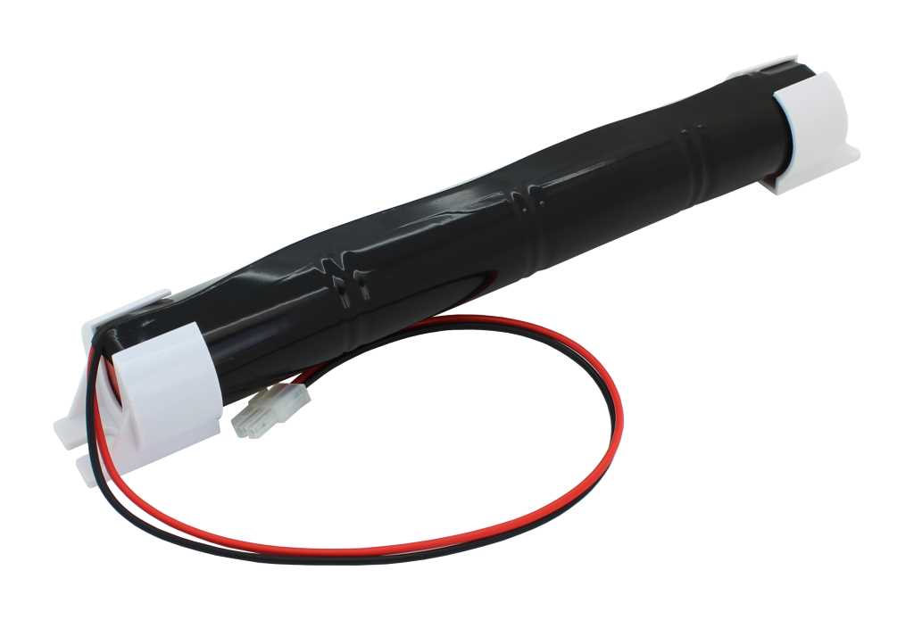 Bild von Notleuchtenakku NiCd 4,8V 4500mAh L1x4 Mono D mit 300mm Kabel und Stecker ersetzt Saft Ref. 802106