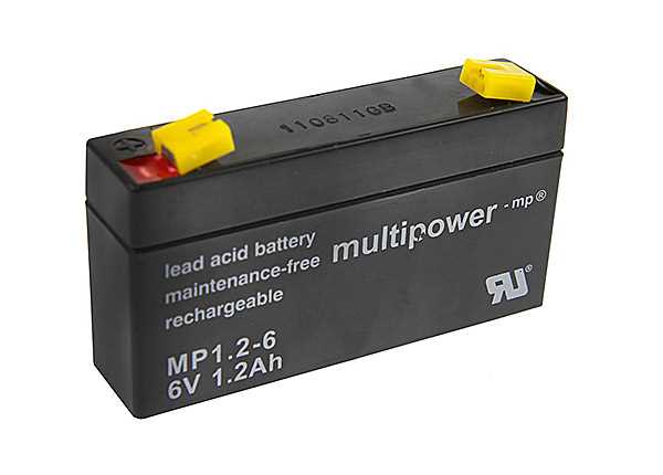 Bild von Multipower MP1.2-6 6V 1,2Ah 4,8mm Faston