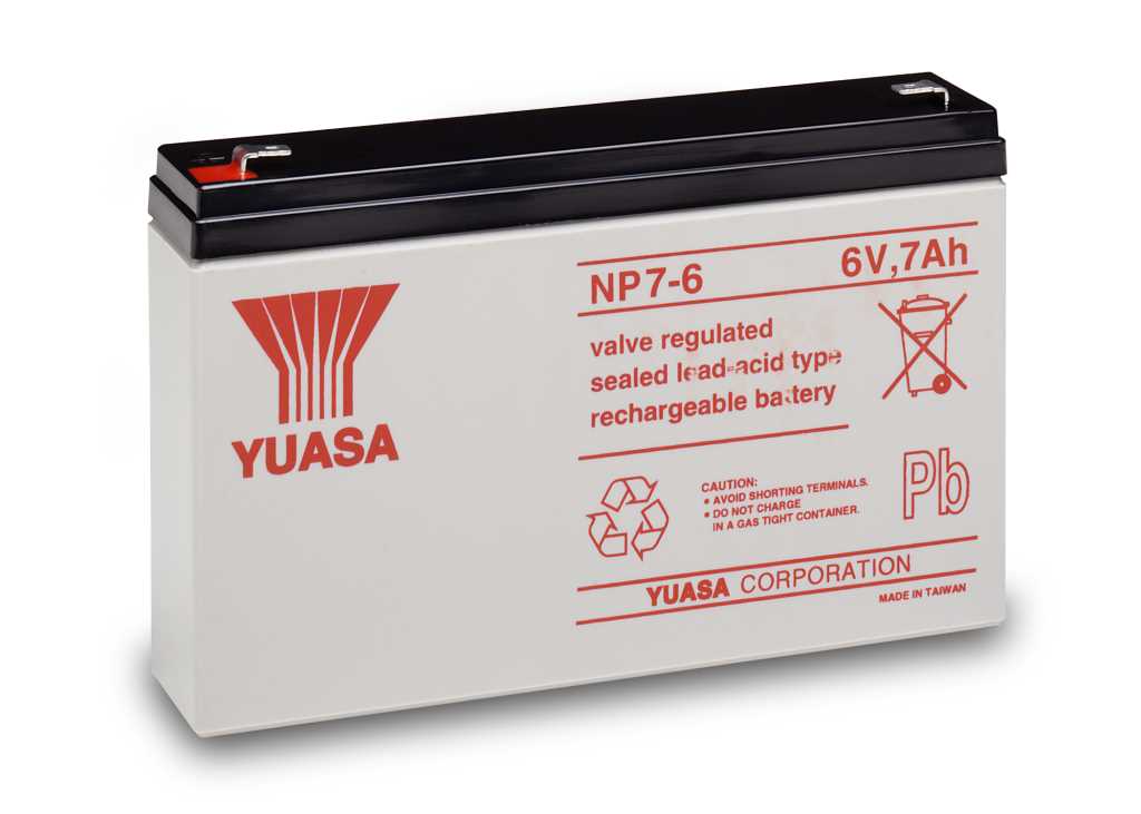 Bild von Yuasa NP7-6 6V 7Ah 4,8mm Faston