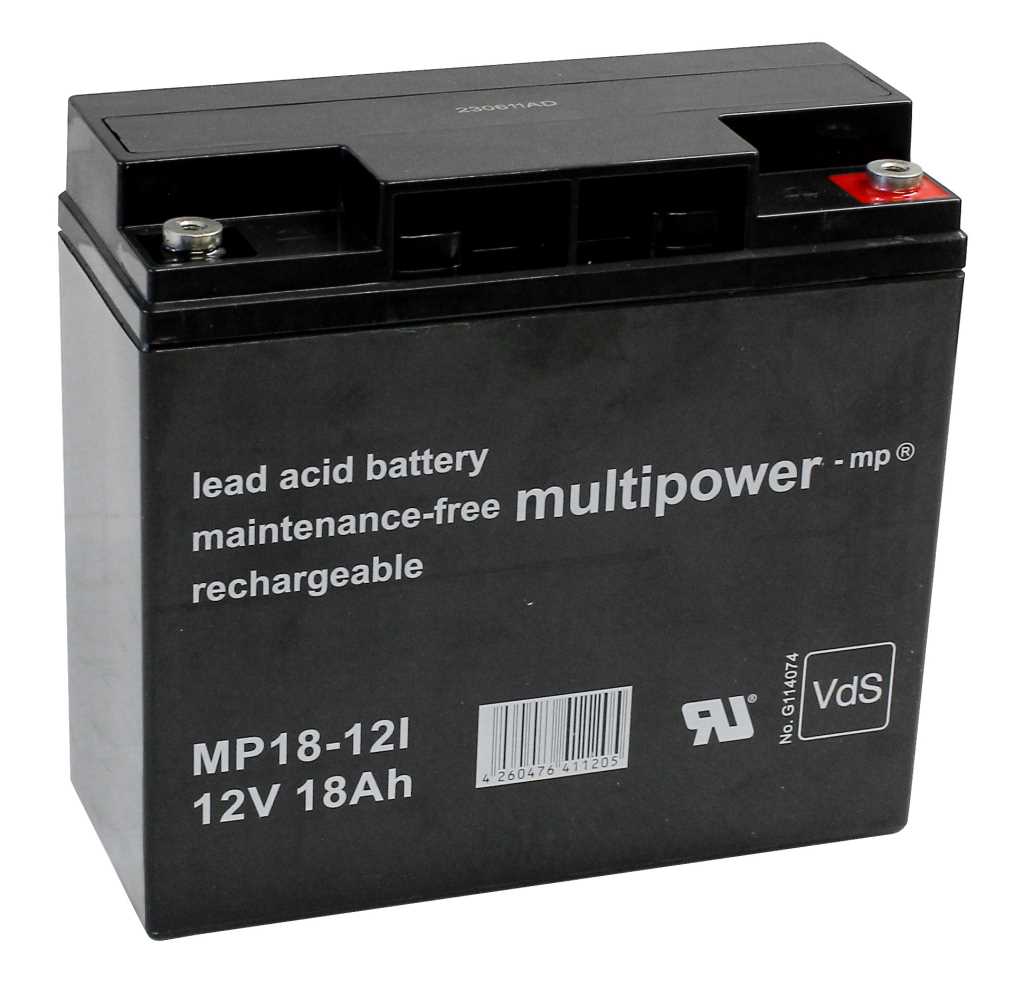 Bild von Multipower MP18-12 12V 18Ah ersetzt 6-FM-20, 020316