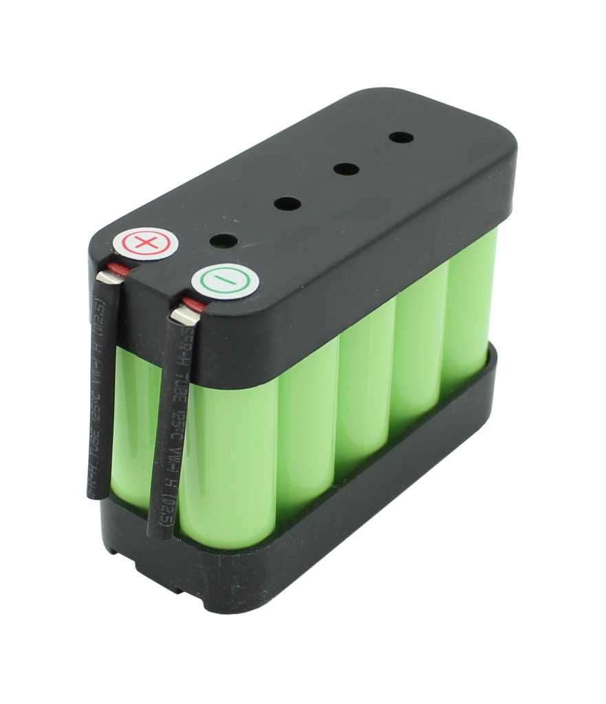 Bild von Akkupack NiMH 12,0V 800mAh mit Lötfahnen und Abdeckkappen ersetzt Simon NC-2406-LÖ