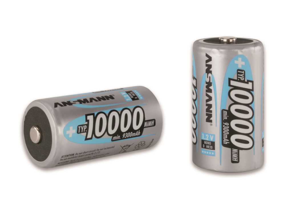 Bild von Ansmann NiMH-Akku Typ 10000 Mono 9300mAh 5030641