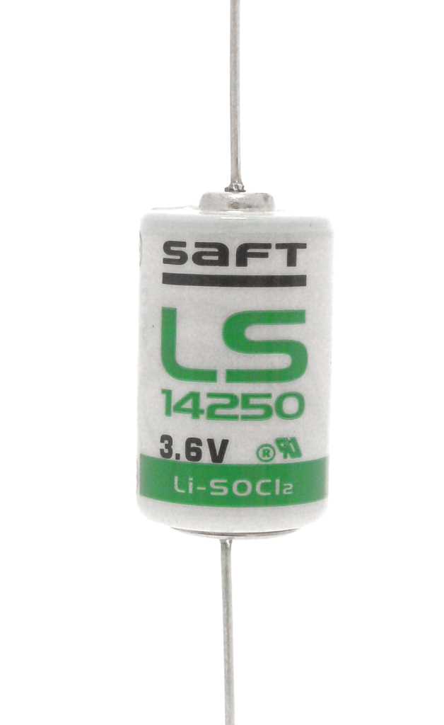 Bild von Saft Lithium LS14250 1/2AA 3,6V mit axialen Drähten