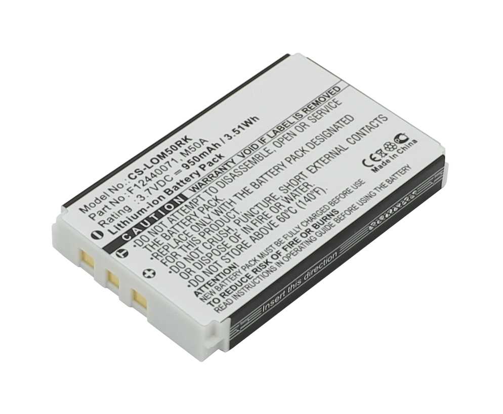 Bild von Ersatzakku LiIon 3,7V 950mAh ersetzt Logitech M50A  