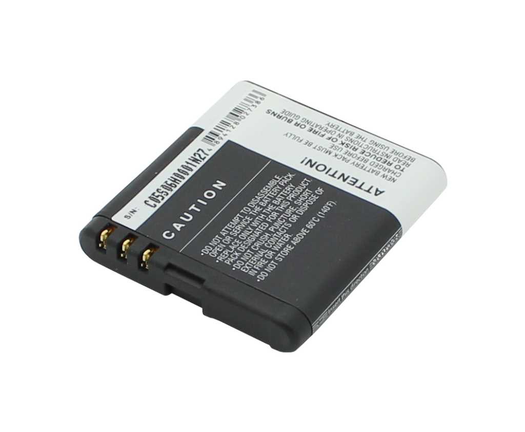 Bild von Handyakku LiIon 3,7V 950mAh ersetzt Nokia 6700c