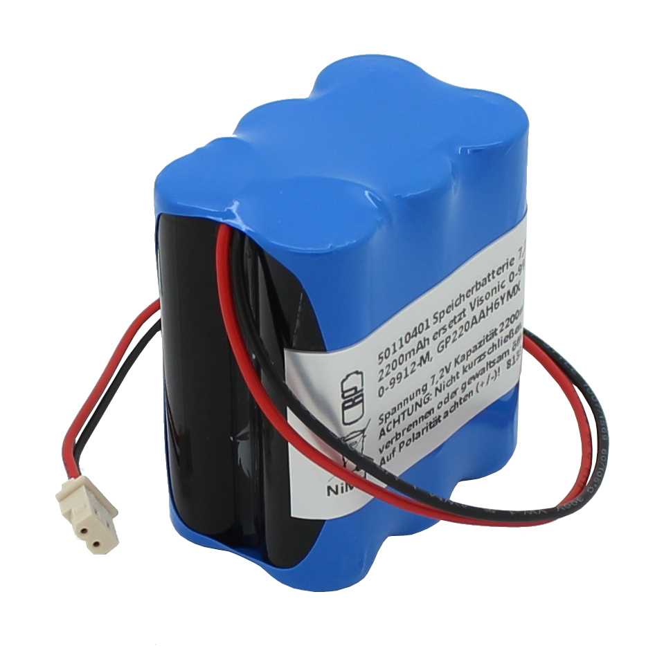 Bild von Speicherbatterie 7,2V 2200mAh ersetzt Visonic 0-9913-W, 0-9912-M, GP220AAH6YMX