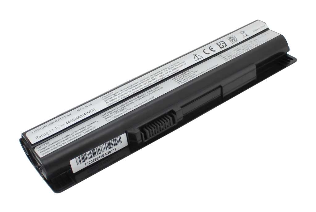 Bild von Laptopakku LiIon 11,1V 4400mAh schwarz ersetzt Medion 30011834