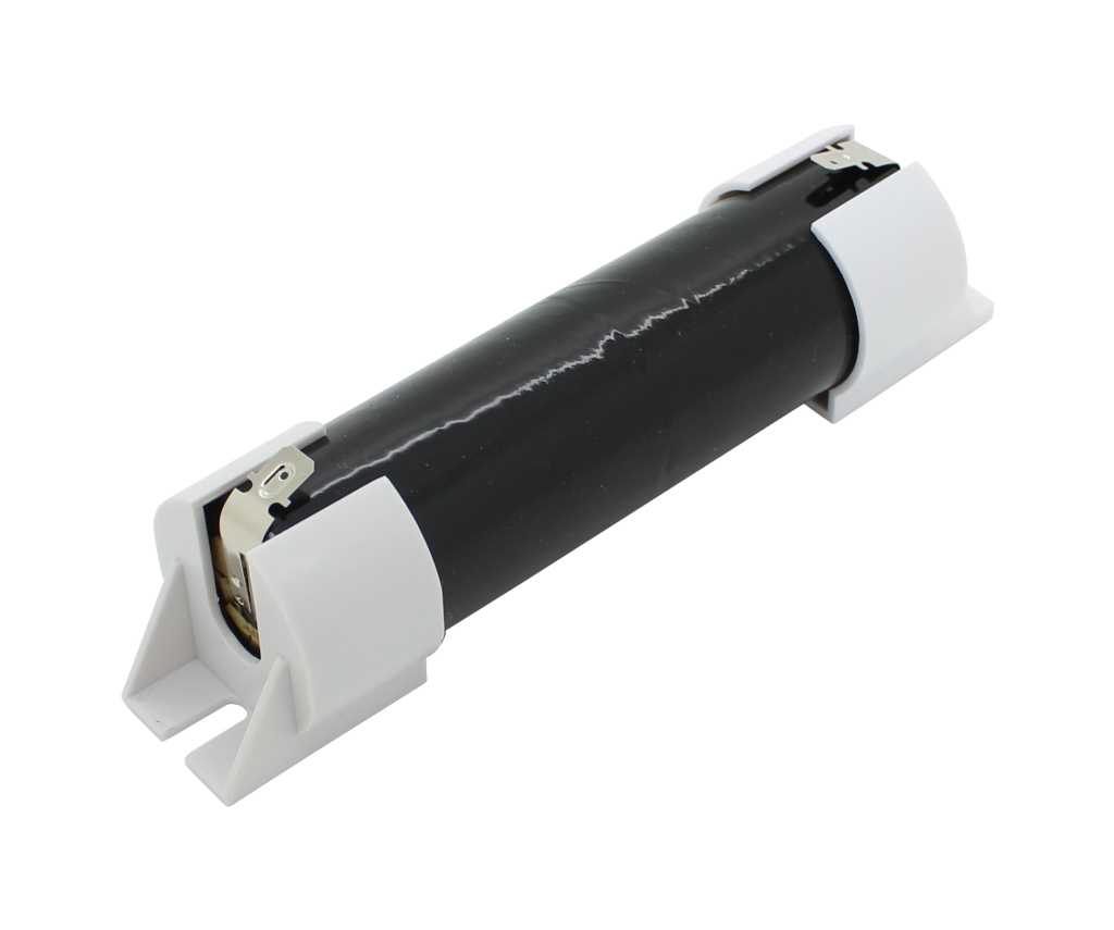 Bild von Notleuchtenakku NiCd 2,4V 4500mAh L1x2 Mono D mit Faston-Anschluss und Endkappen ersetzt Onelux NCD24SS