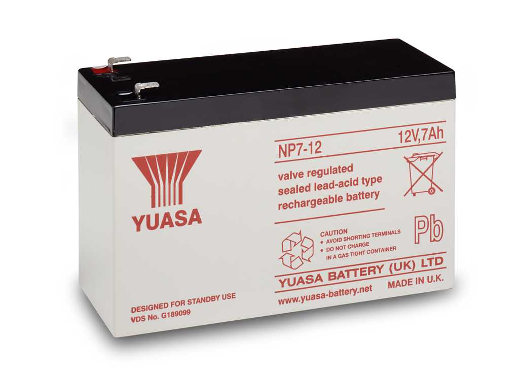 Bild von Yuasa NP7-12 12V 7Ah