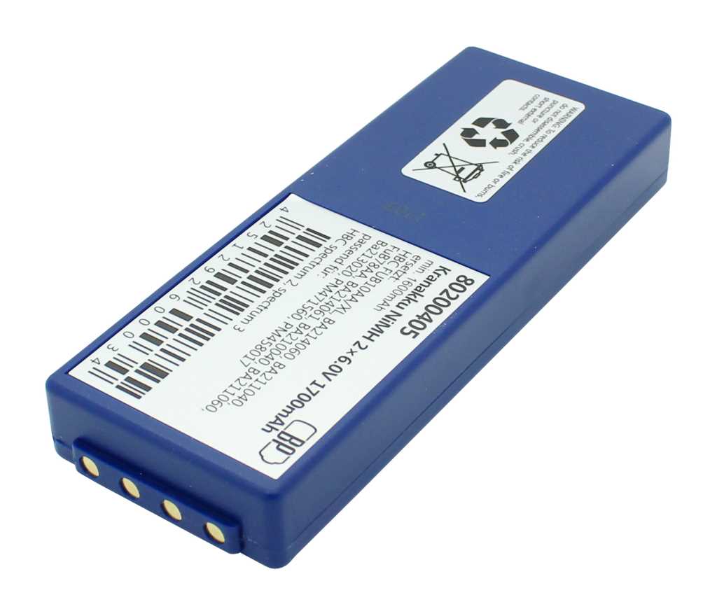 Bild von Kranakku NiMH 2 x 6,0V 1700mAh ersetzt HBC BA214061