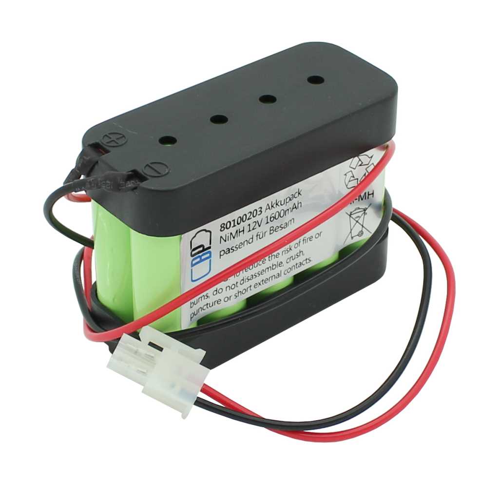 Bild von Akku für Türsteuerung NiMH 12V 1600mAh passend für Besam