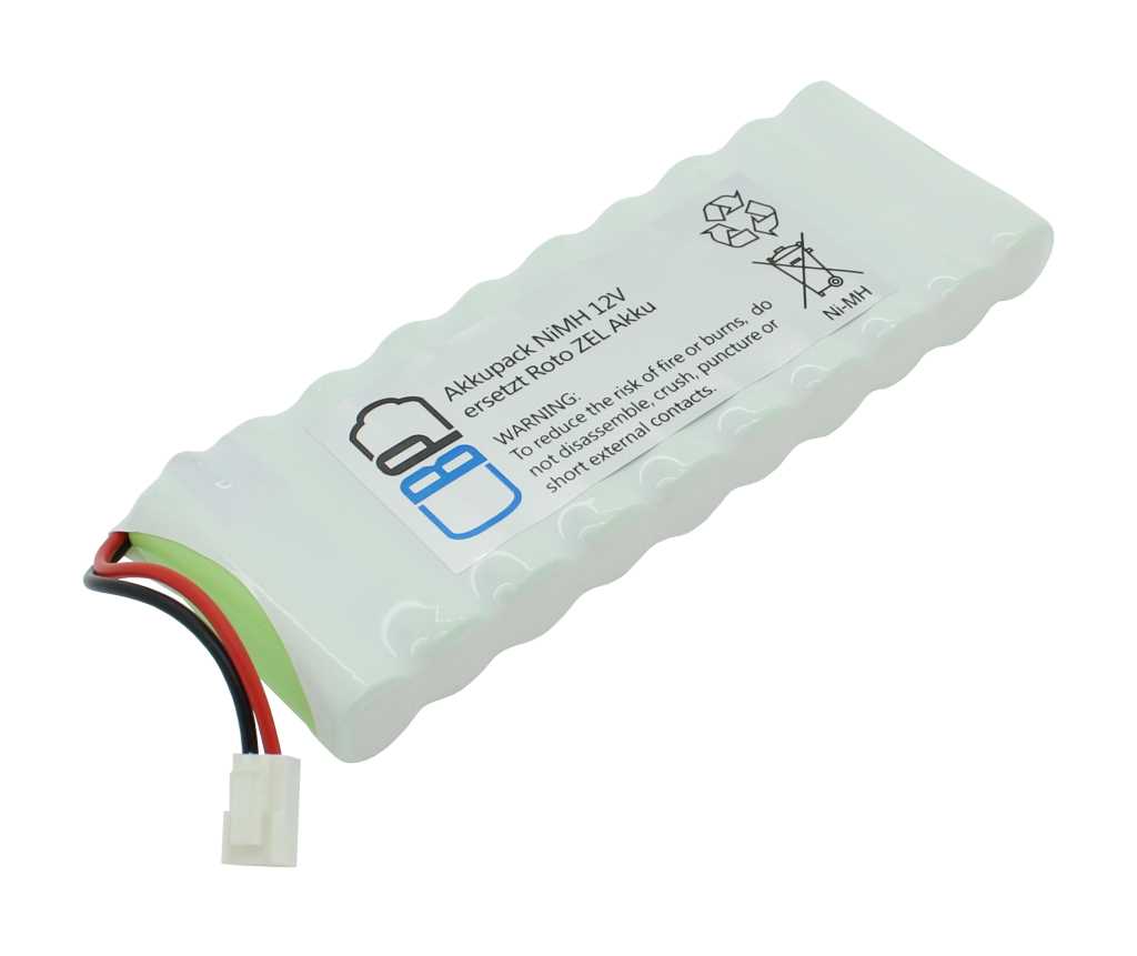 Bild von Akkupack NiMH 12,0V 2000mAh F1x10 AA Sanyo Eneloop ersetzt Roto ANSMANN 2412-3011