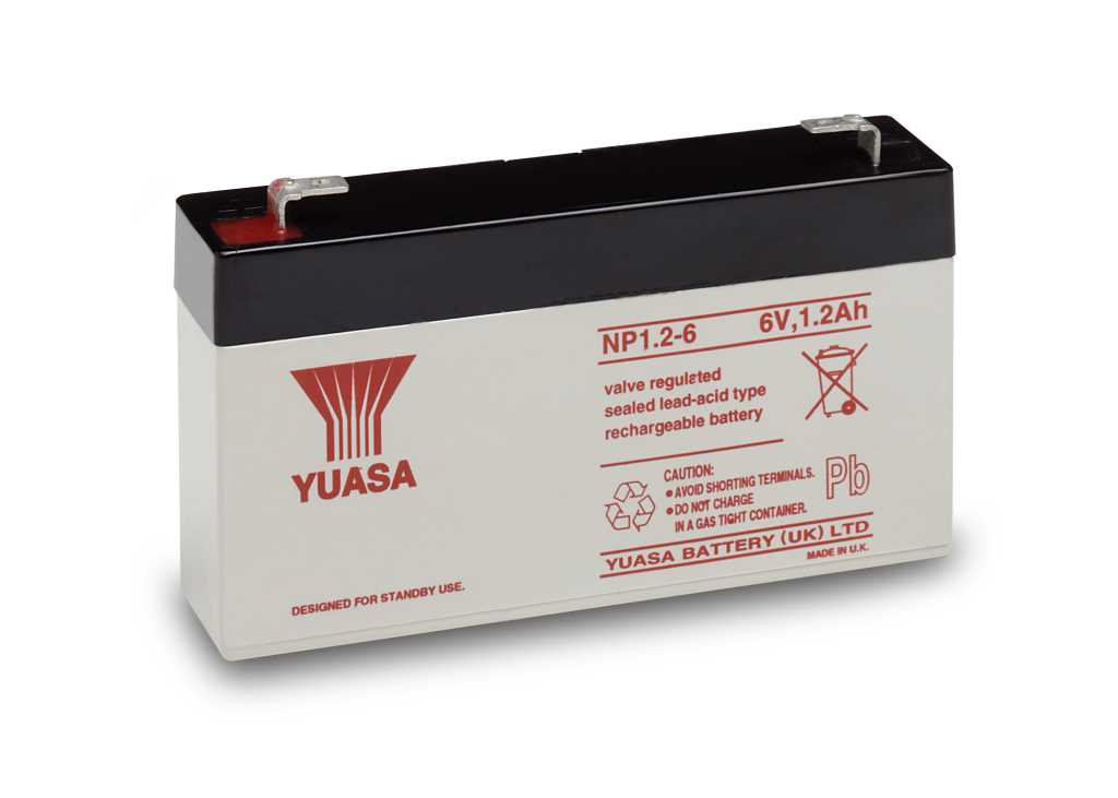 Bild von Yuasa NP1.2-6 6V 1,2Ah